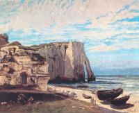 Courbet, Gustave - The Cliff at Etretat After the Storm